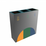 ELM PC - modernos recipientes de reciclaje en metal
