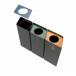 POLLUX PC - cubos de reciclaje en metal