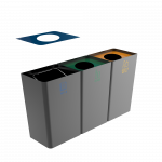 POLLUX PC - cubos de reciclaje en metal