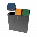 SCOPI PC - recipientes de reciclaje elegantes y prácticos en metal