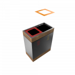 BREND PC - Elegantti jauhemaalattu metallikotelo, jossa on useita osastoja_12