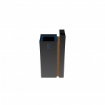 PARANA PC coș de reciclare exterior din metal și lemn cu scrumieră_1